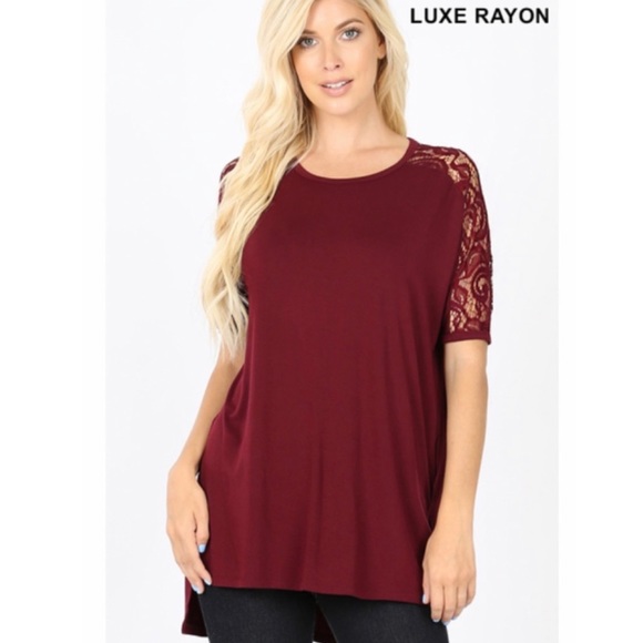 Blue Lace Sleeve Chic Top ~ see details⬇️ - Picture 3 of 8